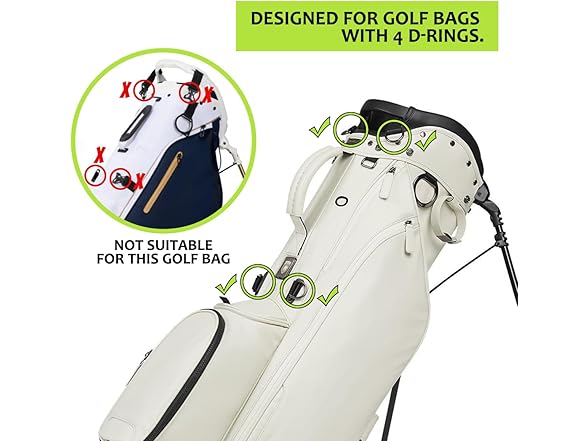 BAIRBRE Golf Bag Straps, Adjustable