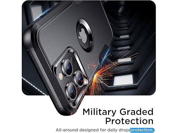 WAVELIFE iPhone 15 Pro Max Case w/Clip