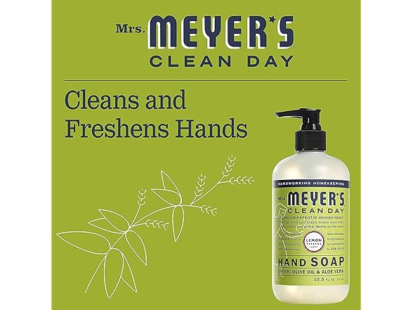 Mrs. MEYER'S Mrs Meyer's Lemon Verbena Soap, 12.5oz