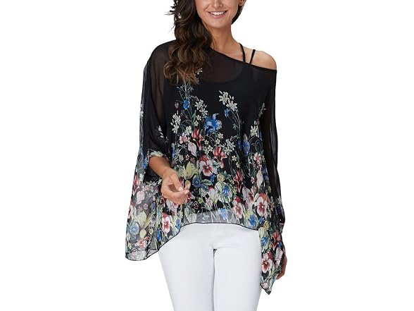Ckikiou Women (OS) Flowy Batwing Semi Sheer Up