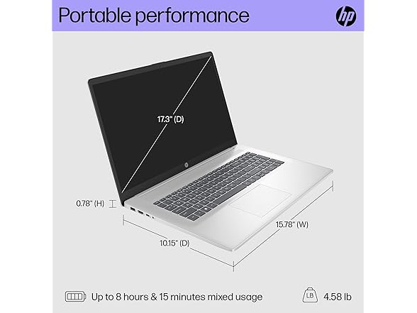 HP 17.3" FHD AMD Ryzen 5 Laptop