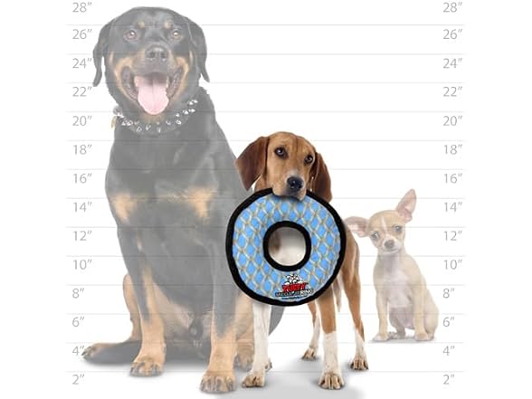 TUFFY - World's Tuffest Soft Dog Toy - MEGA J