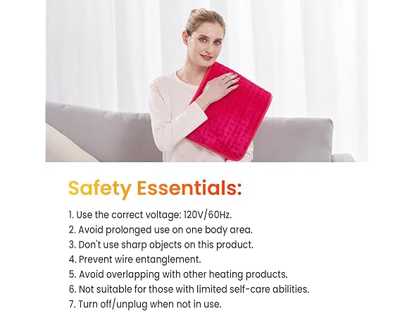 WOOMER Extra Large Electric Heating Pad
