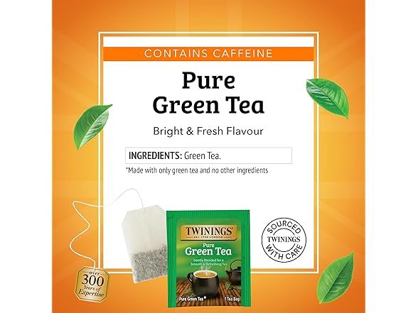 100Ct Twinings Pure Green Tea Individually Wrapped