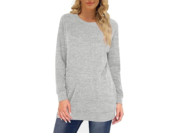 Agfiuytnl Women (XXL) Long Sleeve Crew Sweatshirts
