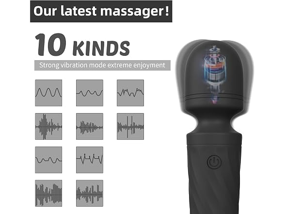 KINGWAND Mini Massager 10 Vibration Modes