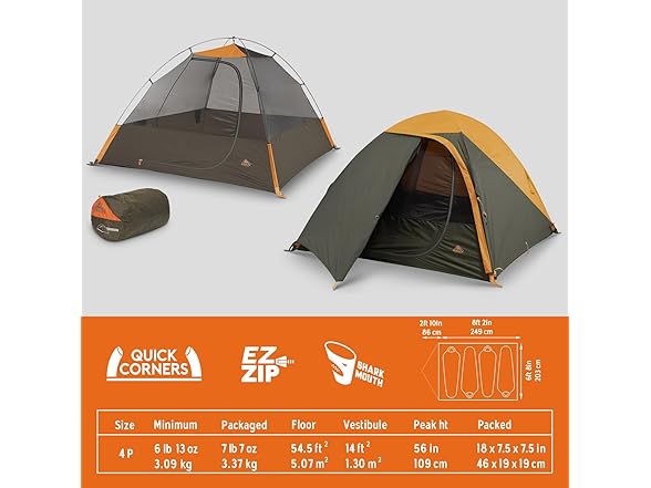 Kelty Grand Mesa 4P Backpacking Tent