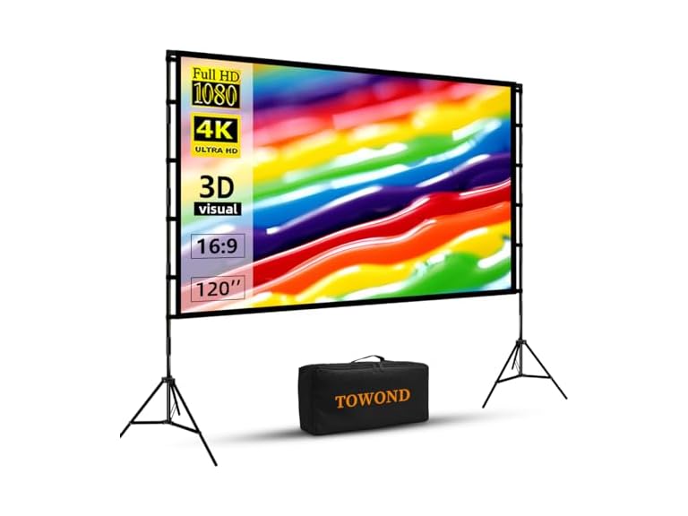 TOWOND 120 inch Projector Screen