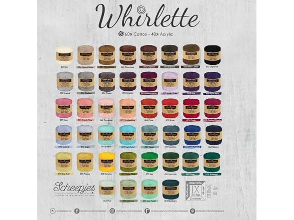 Scheepjes Whirlette Yarn, 100g, Shade 878