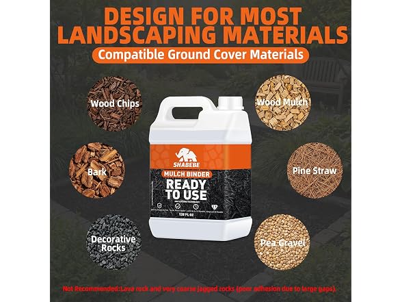 Mulch Binder -1 Gallon Ready to Use Rock Glue
