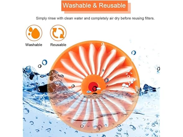 4 Pack Cordless Stick Vacuum Filter