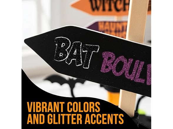 Halloween Directional Sign Craft Kit - Makes 12
