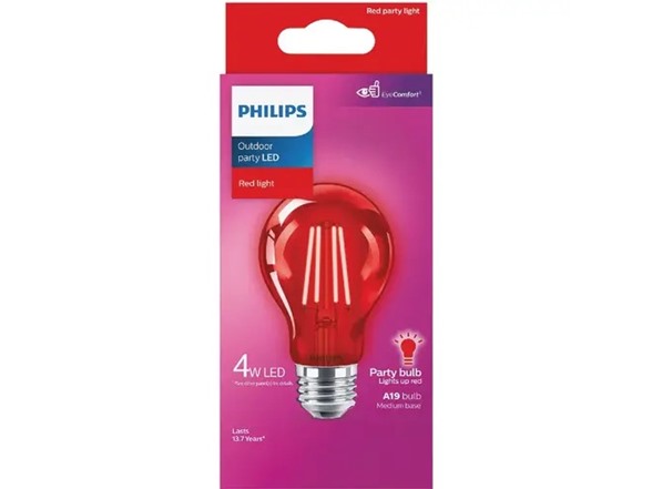 Philips EyeComfort 4W (40W Equivalent) GREEN, RED, YELLOW, BLUE