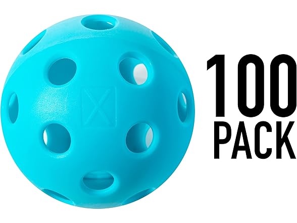 Franklin Sports X-26 Pickleballs - Indoor - 100 Pack - Blue