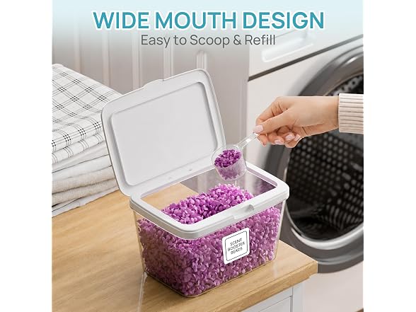 Vtopmart 4 Pack Laundry Room Storage Containers