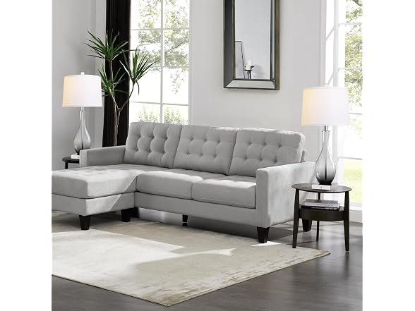 WIHTU Glass Table Lamps, Gray