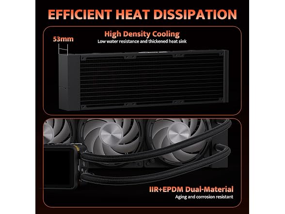 darkFlash DE360 AIO Liquid CPU Cooler
