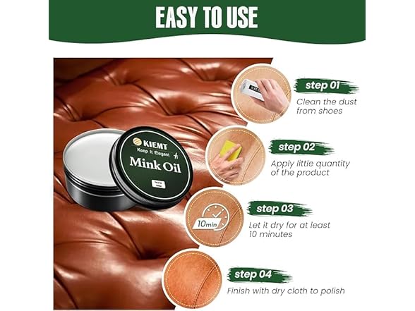 KIEMT Premium Mink Oil Leather Condition