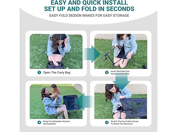 ATEPA Backpacking Chair 2 Pack