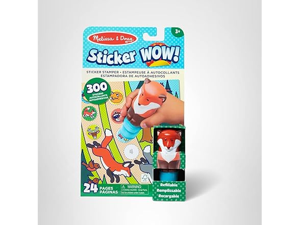 Melissa & Doug Sticker Wow!™ 24-Page Activity Pad Fox