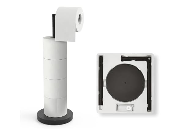 Free Standing Toilet Paper Holder Stand
