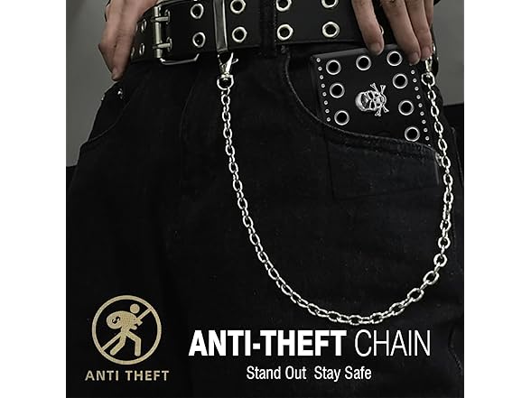 Girinme Skull Gothic Chain Wallet