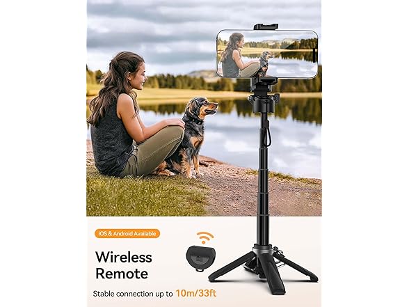 Portable Selfie Stick Tripod with Remote
