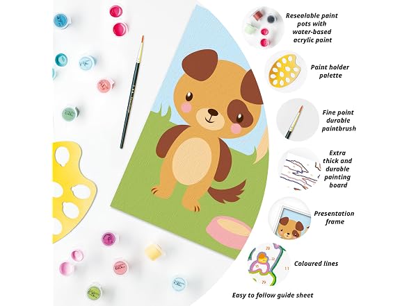 Ravensburger CreArt Cute Puppy Paint‑by‑Number