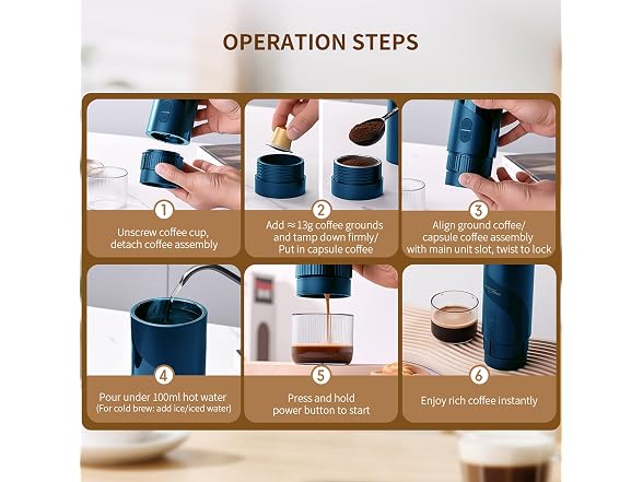 Magnavox HOME Portable Espresso Coffee Maker