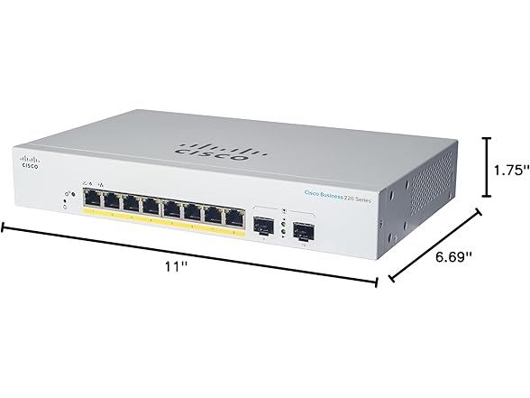 Cisco Business CBS220-8T-E-2G Smart Switch