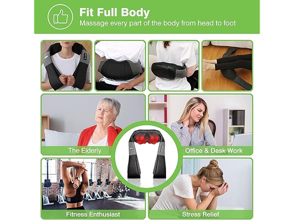 cotsoco Shiatsu Neck Massager - Dark Grey