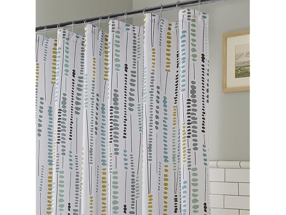 HPD Half Price Drapes Blossom Printed Shower Curtain