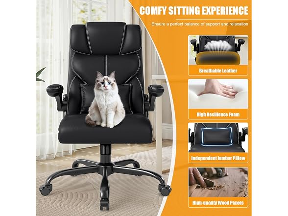 Box DesignLab Flip-Arm Executive Chair