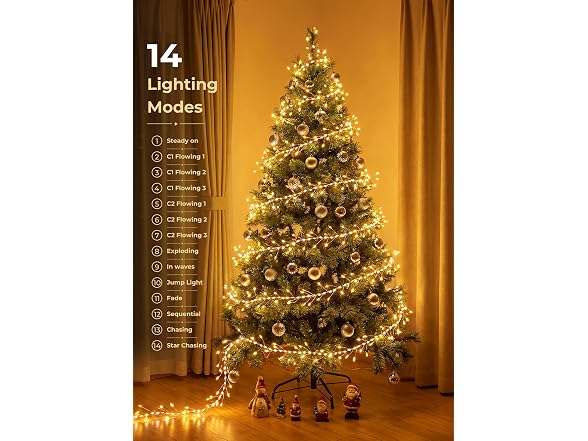 SmartDawn Fairy Lights Plug in 10FT
