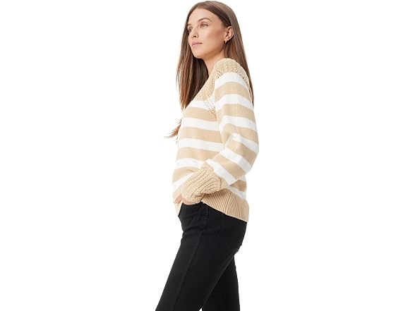 Sam Edelman (L) Joy Sweater Gardenia Stripe