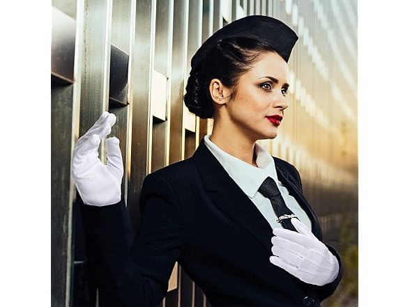 24 Pairs White Parade Gloves