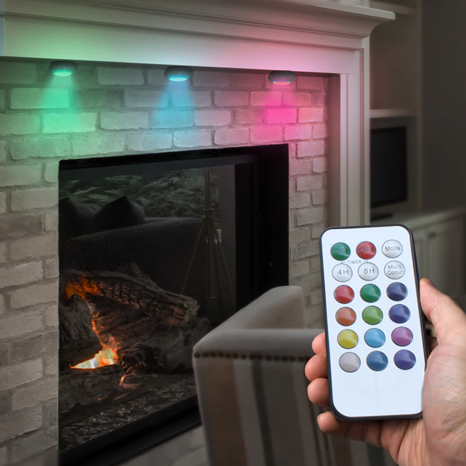 Aduro 3Pk Color Changing Wireless Lights w/ Remote - Gallery 7