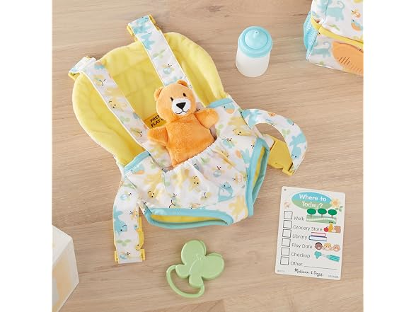 Melissa & Doug Mine Love Carrier Play Baby Toy Set