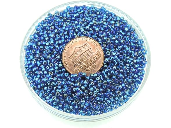 Capri Blue AB Silver Lined Miyuki Japanese round seed beads
