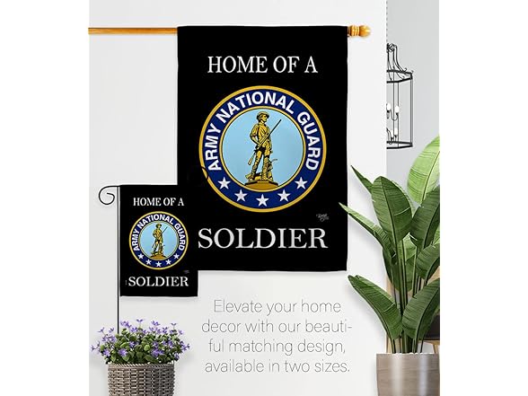 Home of National Guard Soldier Garden Flag - Armed Forces