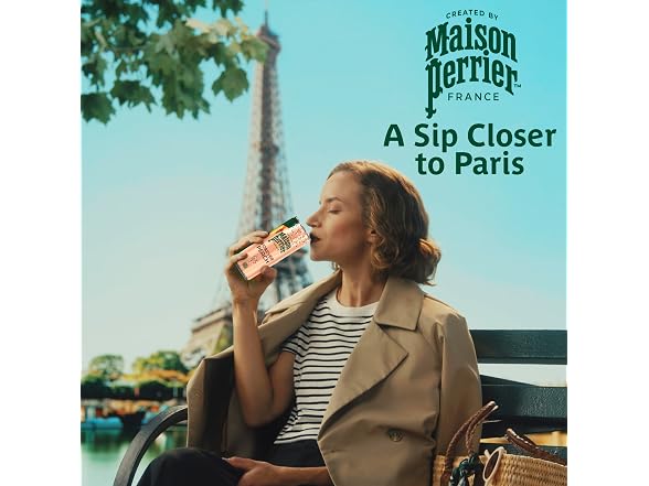 8CT Maison Perrier Forever Peach Sparkling Water