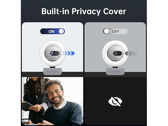 GUSGU W0737 G910 2K Quad HD Webcam for PC