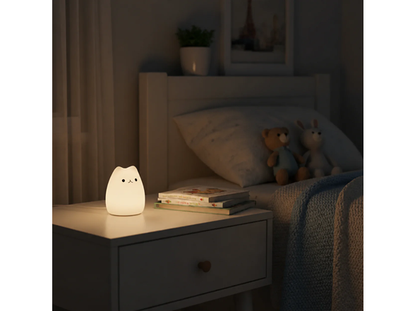 Soft Mushy Color Changing Cat Lamp Night Light