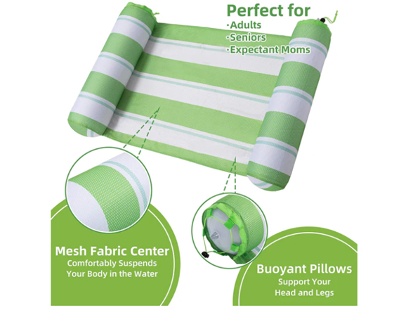SLOOSH - Inflatable Hammock Pool Lounger (Green)