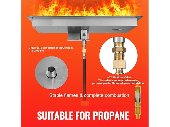 24 x 8 inch Drop-in Fire Pit Pan