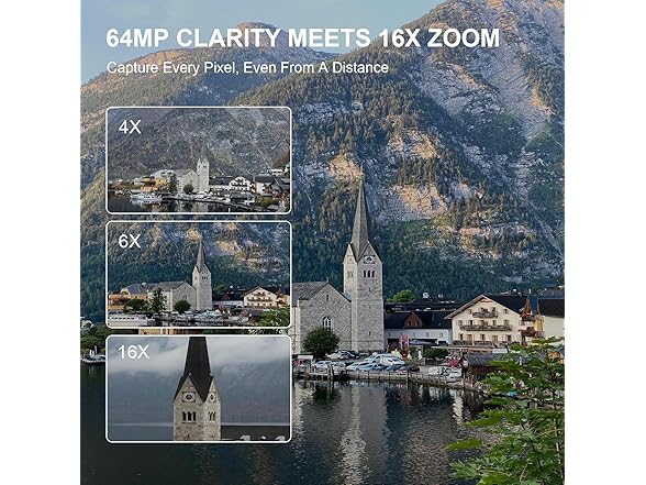 Yatao Digital Cameras for Photography and Vlogging, 6K 64MP Flip Screen, Dual Lens, Microphone for Video, 64GB TF Card, Compact Photo WiFi Camera for YouTube Kit Travel, Beginners (Black) (Open Box)