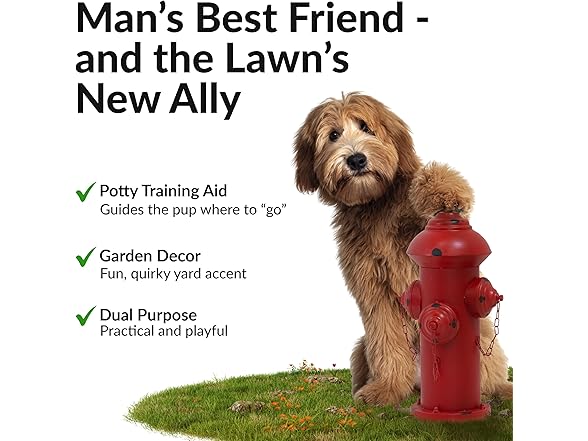 Sunnydaze 21" Fire Hydrant Outdoor Statue