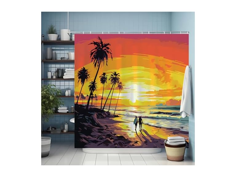 72 Inch Shower Curtain With Hooks