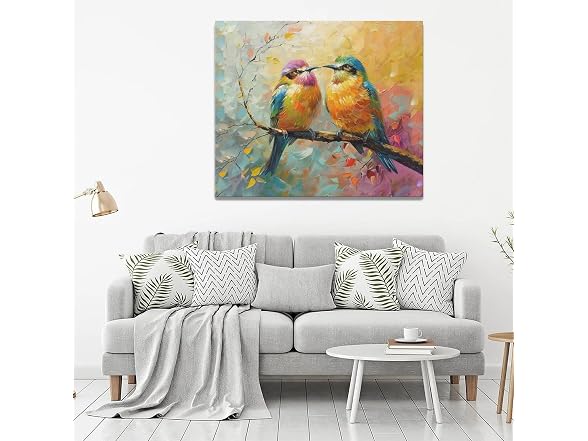 nanen Bird Canvas Wall Art Birds Paintin
