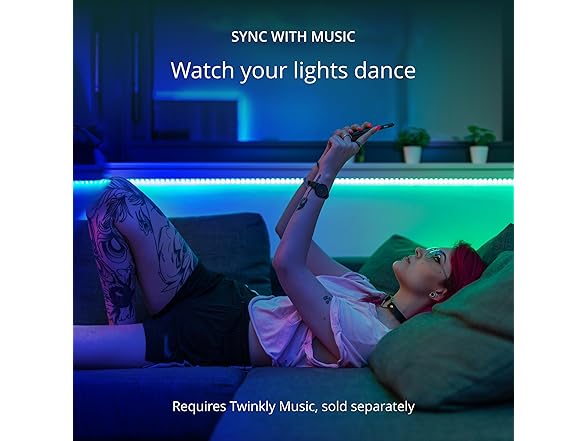 Twinkly Line Extension Kit Adhesive, Magnetic Light Strip